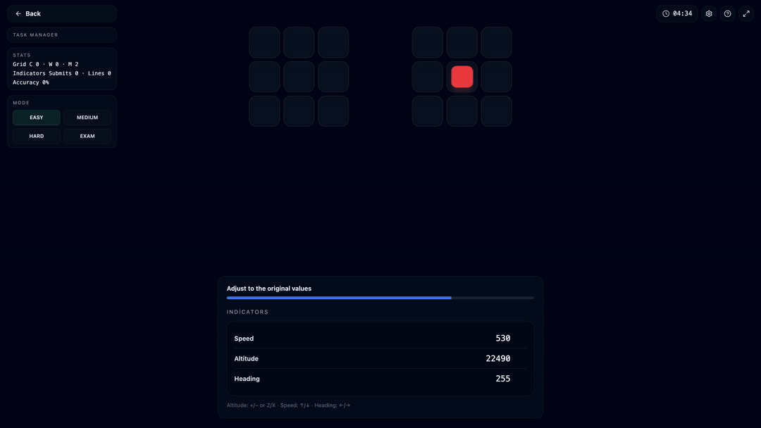 Compass Task Manager simülasyonu ekran görüntüsü