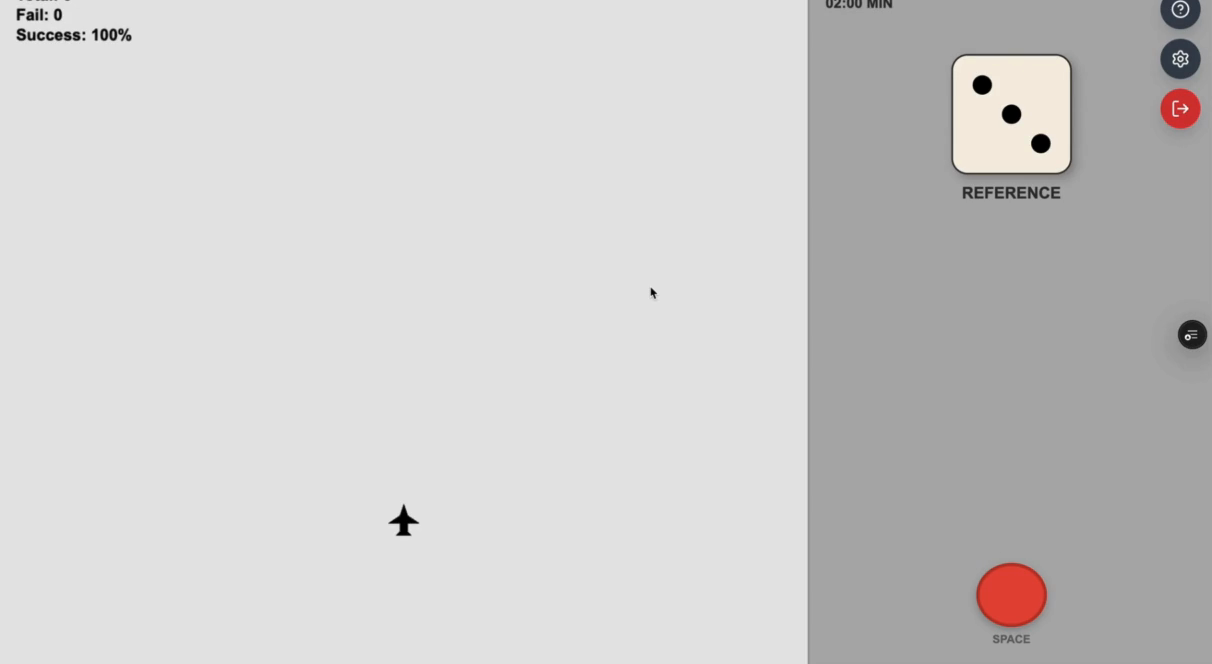 Capacity Test: the reference die shown with the REFERENCE label